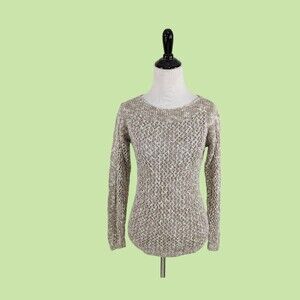Layfayette 148 Sweater P‎ S Pullover cotton linen Women's Sheer